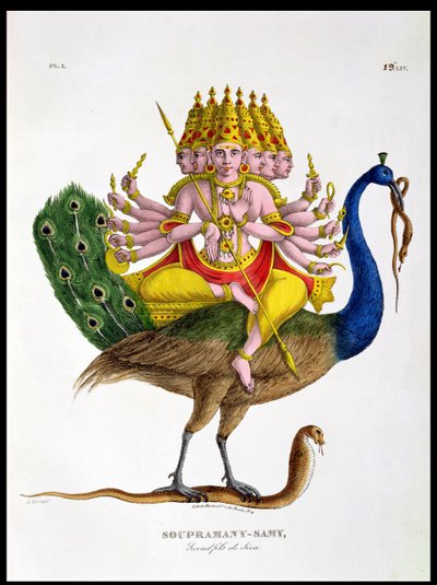Skanda, engraved by Marlet by A. Geringer